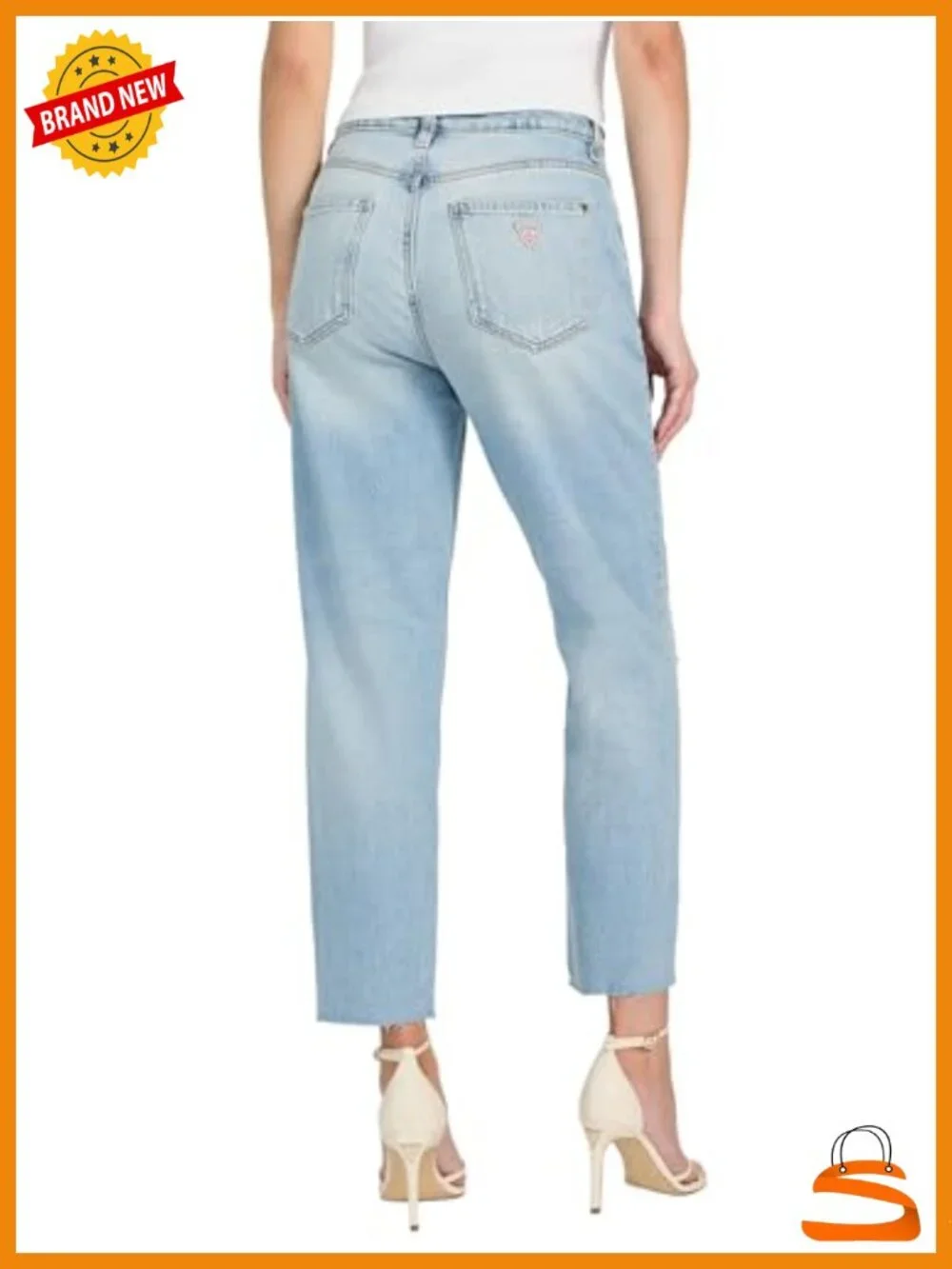 Eco Slim Mom Jeans - High Rise Straight Leg Stretch Cotton Lyocell